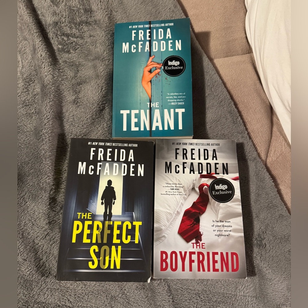 Book Set - The Tenant, The Perfect Son, The Boyfriend Freida McFadden